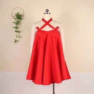 Sexy Sleeveless Loose Pleated Hollow Dress